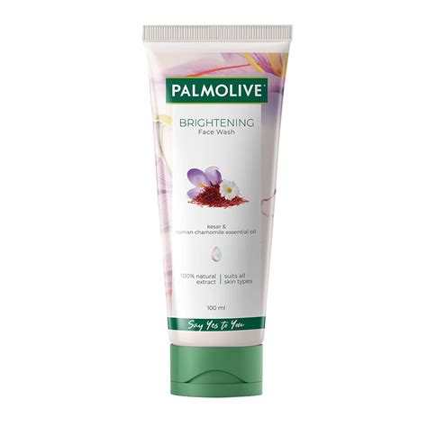 Palmolive Brightening Gel Face Wash, with Kesar and Roman Chamomile ...