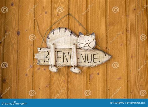 Welcome home in french stock image. Image of wallis, registration ...