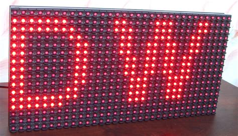 P10 LED Display Panel Interface with AVR ATmega8 | AVR Microcontroller ...