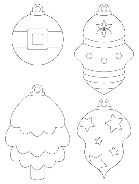 Template Free Printable Felt Christmas Ornament Patterns - Free ...