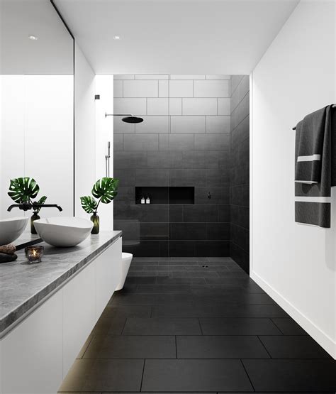 Black and White Bathroom Tiles: A Timeless Choice for Small Bathrooms ...