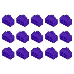 MECCANIXITY 15pcs RJ45 Port Duct Covers Caps Silicone Plugs Protector ...