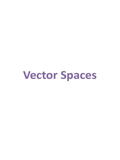 Image result for Vector Spaces Basics