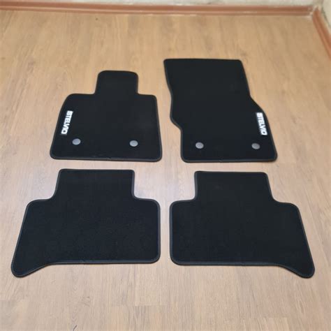 Car Floor Mats Velour For Alfa Romeo Stelvio Waterproof Black Carpet ...