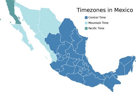 Time Zone Map Us And Mexico