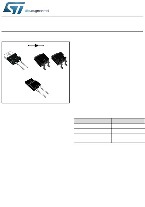 STPS8H100 Datasheet by STMicroelectronics | Digi-Key Electronics