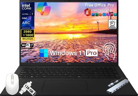 LG 2025 Gram 17 Touchscreen Laptop, Copilot+ PC, 2560 x 1600 320 Nits ...
