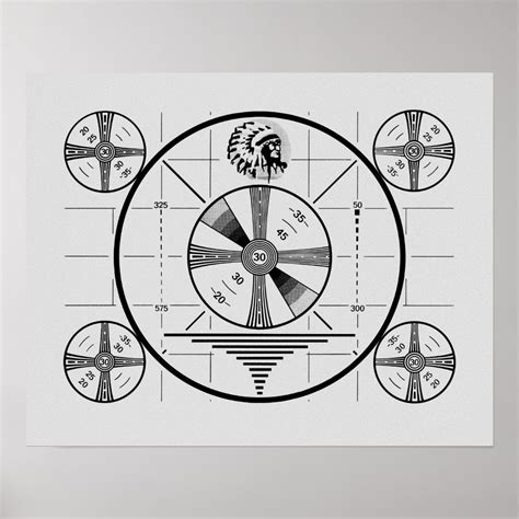 Indian Head Test Pattern Poster | Zazzle