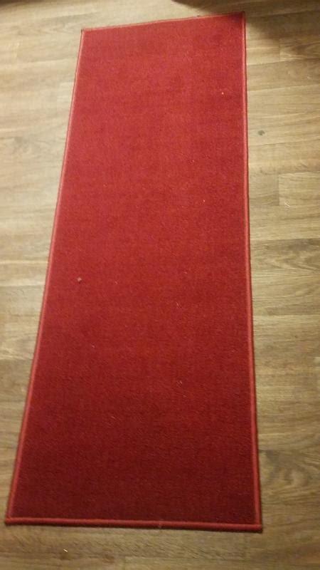 Ottomanson Non-Slip Bathroom Runner, Kitchen Rug 2 X 5 (ft) Red Indoor ...