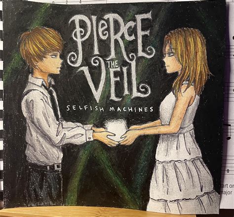 I drew the selfish machines album cover : r/piercetheveil