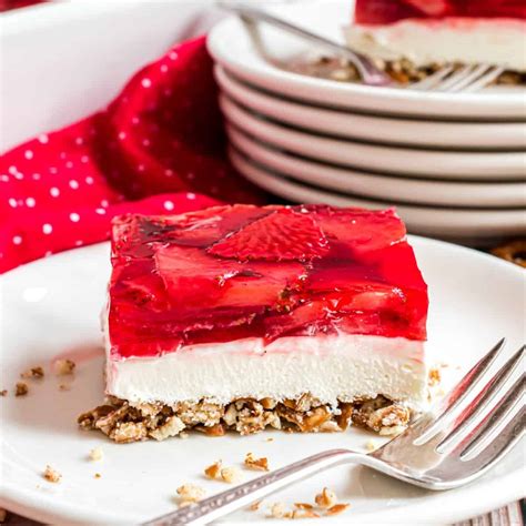 Strawberry Pretzel Salad Recipe - Shugary Sweets