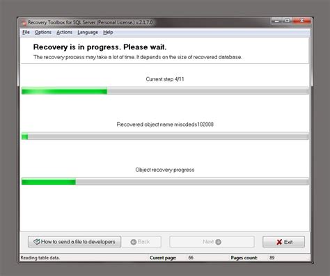 Recovery SQL Server 的图像结果