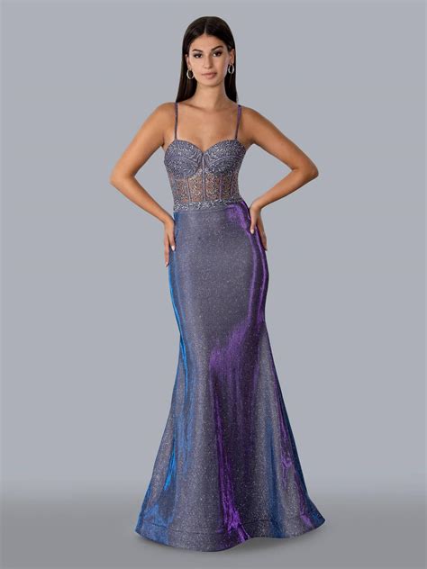 Teal Blue Stella Couture 20066 Secy Long Prom Dress - Prom Dresses & Gowns