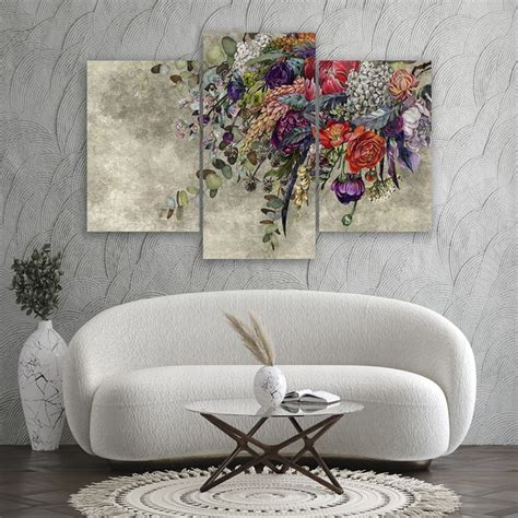 Picture on Canvas for the bedroom - Bouquet of flowers | ARC PRINT