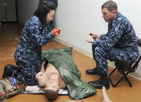 Navy Hospital Corpsman school graduation first of its kind > Joint Base ...