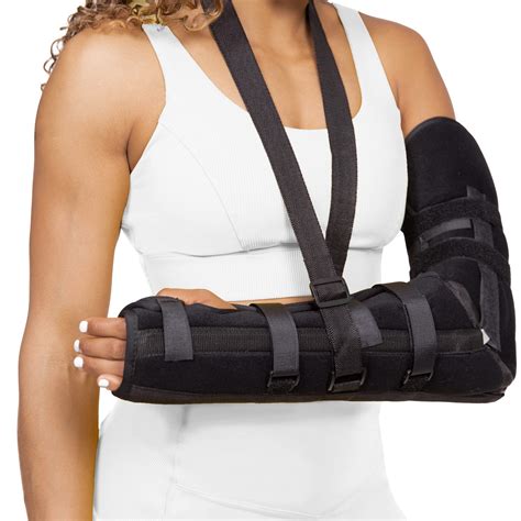 Buy BraceAbility ior Long Arm Splint - Elbow Immobilizer Right or Left Forearm Brace with Sling ...