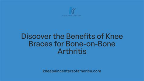 Bone on Bone Knee Brace for Seniors