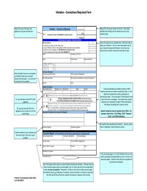 Violation Corrections Required Form - Blank Fillable Template | Fill ...