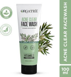 Orgatre Acne Clear with Tea Tree, Bakuchi Oil, Salicylic Acid ...