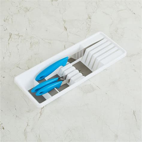 Buy Orion Gloria White Solid Knife Holder - 40x15x6.4cm from Home ...