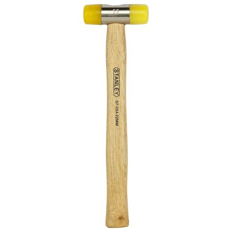 STANLEY 57-054 22mm Soft Face Hammer Mallet (Yellow & Black) : Amazon ...