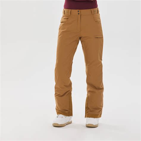 Women’s Snowboard Pants – SNB 500 Brown - Dark cinnamon - Dreamscape ...