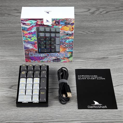 Buy Darmoshark K3 21 Keys Numeric Keyboard Ergonomic RGB Mechanical ...