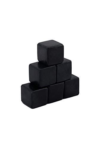 The Bar Tools KM-WSN102 Black Whisky Stone 6 Pcs. : Amazon.in: Home ...