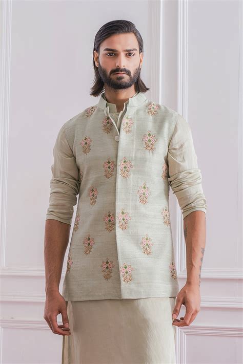 Purchase Mint Green Nehru Kurta Bandi Set | Lahore Bandi Set