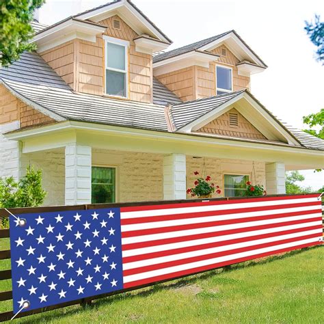 Amazon.com : CINHOLL Patriotic Large 120"x20" 4th of July Banner ...