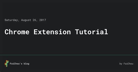 Image result for Chrome Extension Tutorial