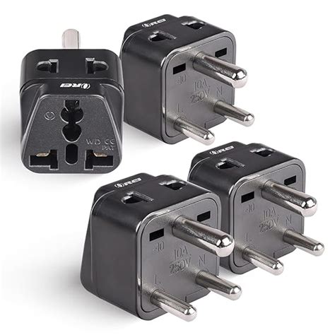 OREI USA to India Adapter Plug, World (USA, UK, China & More) Australia ...