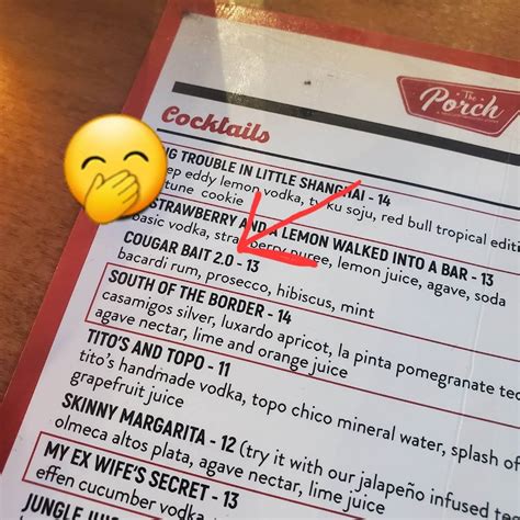 Menu At Porch Public House Hayden - Photos