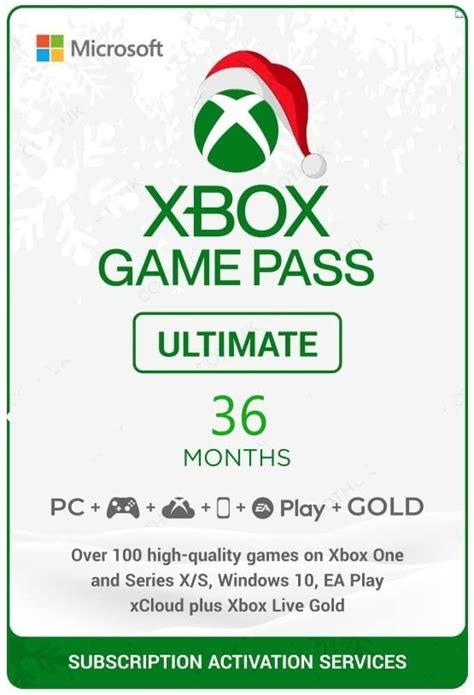 XBOX Game Pass Ultimate 3 Year + EA Play (Delivery within 24 Hours ...