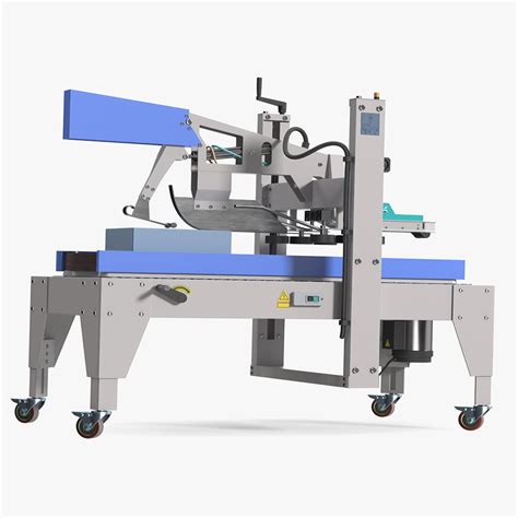 Carton Box Packing Machine Blue Rigged for Cinema 4D 3D | 3D Molier ...