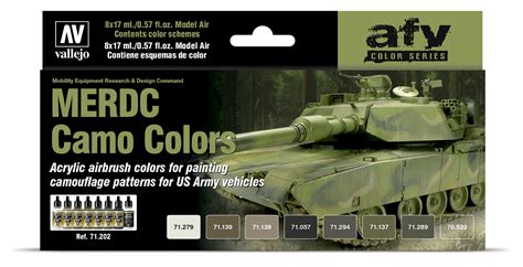 71.202 Vallejo Model Air Set - MERDC Camo Colors - 71202 – Scale Hobbies