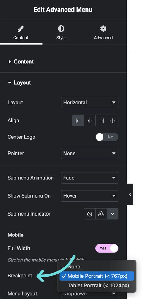 Image result for Advanced Menu