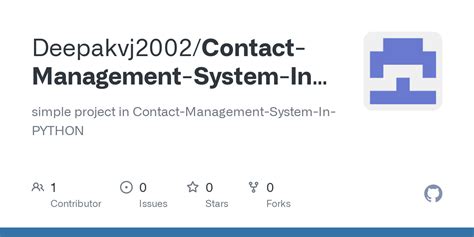Contact List in Python 的图像结果
