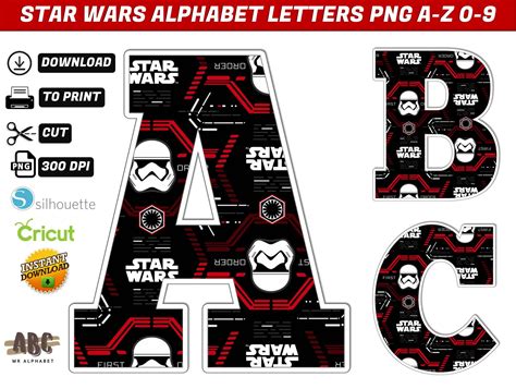 Star Wars Alphabet Letters png 5 - MR ALPHABETS