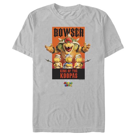 Men's The Super Mario Bros. Movie Bowser King of the Koopas Poster ...