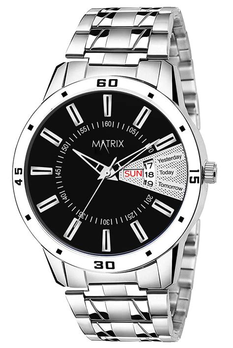 Matrix Antique 3.0 Day & Date With Stainless Steel Strap Analog Watch ...