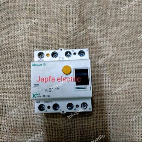 Jual ELCB RCCB Moeller XPole PFIM-63 4 Pole 63 Ampere Original ...