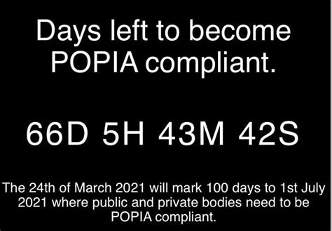 3 Months left to be POPI Compliant