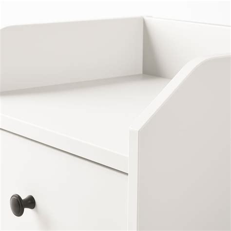 HAUGA bedside table, white, 40x36 cm (155/8x14") - IKEA
