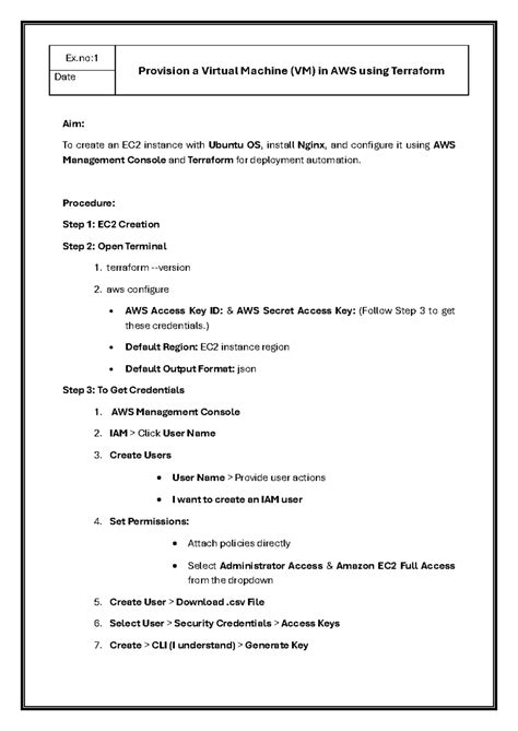 DevOps Lab Manual: VM Provisioning & CI Pipeline Setup (DEV-101) - Studocu