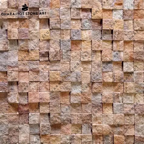 Natural Stone Panels Up And Down Mosaic – Dharajyot Stone Art