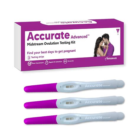 Buy Accurate Advanced Midstream Ovulation Testing Kit (Pack of 3 Strips ...