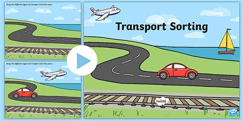 Transport Sorting Activity Flipchart - Transport Sorting Activity