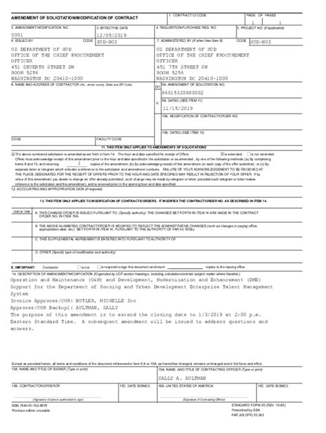 Fillable Online HUD-NOI WASHINGTON DC 20410-1000 451 7TH ... Fax Email ...