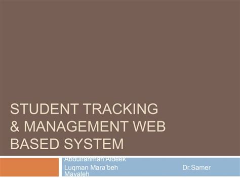 Image result for Tracking System for Learning System